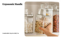 Airtight Grain Storage Bin Dampness-Resistant-Resistant Rice Storage Container Rice Dispenser with Measuring Cup