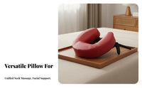 U-Shaped Headrest Pillow Multi-Functional U-Shaped Face down Pillow Easy to Clean Foldable Massage for Beauticians, Home, Bedroom, Medical Facility