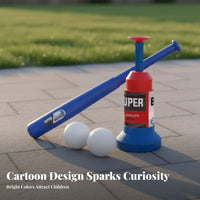 Indoor Outdoor Use Foot Pedal Baseball Er Parent-Child Interaction Kids Baseball Er Hand-Eye Coordination for Girls, Lawn, Park