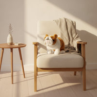 Stuffed Bulldog Soft Bulldog Plushie Dog Stuffed Fuzzy Stuffed Dog Standing for Children, Bedtime, Nursery