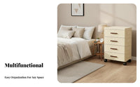Modern Design Bedside Storage Unit effortless-glidePulling Drawer 3-Tier Bedside Cabinet Space-Saving Nightstand Multi-Functional for Homeowners, Adults, Students, Bedroom, Dorm Room, Office, Bathroom