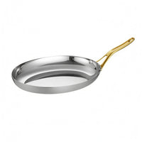 Stainless Steel Serving Plate Raised Edge Oval Serving Plate Reflective Stainless Steel Platter