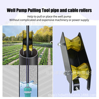 Well Pump Cable Roller for Polyethylene Pipe, Hose, and Wire