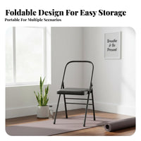 Foldable Design Folding Stretching Chair Multi-Functional Stretching Chair Stable Structure Fitness Equipment Sturdy Construction for Beginners, Seniors, Home Gym