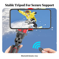 Selfie Stick Tripod Wireless Controller Tripod Selfie Stick Portable Ph Single Holder 2-in-1 Design Ph Single Holder Stand