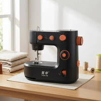 Compact Mini Sewing Machine Exposed Arm Portable Sewing Machine Built-in Needle Area Household Tool Control Knobs
