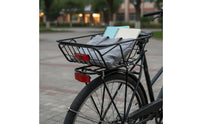 Easy to Install Cycle Rear Basket Stable Load Carrying Bike Back Basket Sturdy Frame for Students, Shopping, Commuting
