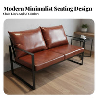 Retro Design Industrial Aesthetic Armchair and Table Set Minimalist Look Industrial Aesthetic Dining Set Sturdy Metal Frame Restaurant Booth Heavy-Duty for Bar Owners, Interior Designers, Hospitality Professionals, Milk Tea Shop, Cafe, Diner, Lounge