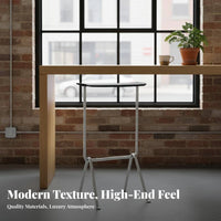 mechanical Design Hammered Frame High Stool Comfortable Footrest Counter Chair Minimalist Aesthetic Household Seating Ergonomic Backrest for Home Bar, Dining Room