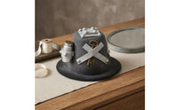 Industrial Steampunk Mini Hat Silver-Toned Miniature Top Hat Textured Costume Accessory