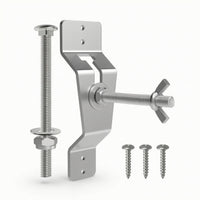 Secure Spare Tire Carrier with Wing Nut Bolt-on Wall Mounted Spare Tire Carrier Space-Saving Wheel Bracket Rack Easy to Install for Mechanics, Enclosed Trailers, Garages, Workshops