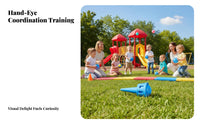 Sensory Integration Training Handheld Toss and Retrieve Toy Hand-Eye Coordination Development Toss and Retrieve Ball Toy Parent-Child