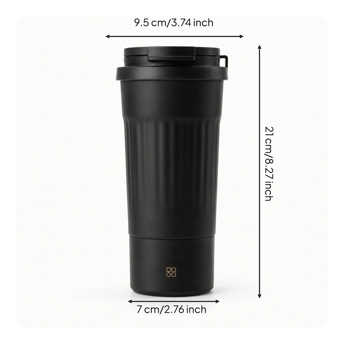 Electric Heating Travel Mug Vacuum-Insulated Travel Mug with Temperature Display Digital Electric Water Cup for Commuters, Students
