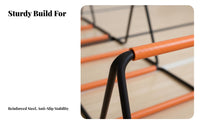 Foldable Multifunctional Agility Ladder Multi-Functional Folding Speed Ladder Portable Kids Hopscotch Training Grid Indoor & Outdoor Use for Physical Education, Home Gym, Backyard