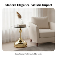 Home Furniture Metal Pedestal Bedside Table for Bedroom