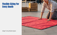Market Stall Mat, Foldable Two-in-One Cloth Bag, Waterproof Portable Multi-Functional Storage Mat for Night Market