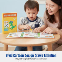 Kids Mind Game Early Learning Educational Toy, Cartoon Animals, Fruits, Numbers, Transportation, Paper