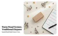 Wooden Block Calendar Stamp Decorative Endless Calendar Stamp Planner Accessory Reusable Craft Supply Sturdy for Card Making