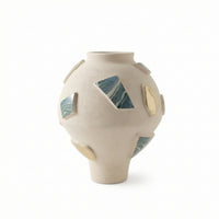 Ceramic Vase Textured Decorative Vase Abstract Display Ornament for Interior Designers, Living Room