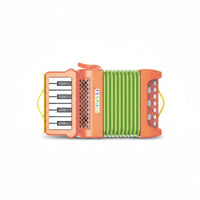 Parent-Child Interactive Kids Music Accordion Musical Mini Accordion Toy Easy to Play Hand Eye Coordination for Toddlers, Indoor