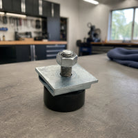 Rubber Stopper Roller Impact Resistant Track Limit Stop with Bracket Door Stop Limit Device Threaded Roller Stopper Compact