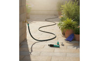 Handgun-Style gripGrip Expandable Hose with Spray Portable Hose with Spray Nozzle Kink-Resistant Leak-Proof for Patio Cleaning