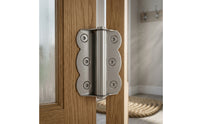 Stainless Steel Butterfly Coil Hinge Easy Installation Self-Closing Hinge for Screen Doors