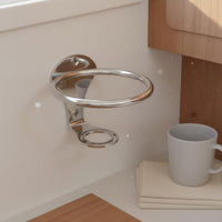 Mirror Polished Stainless Steel Cup Holder Marine Cup Holder Rust Proof for Caravan