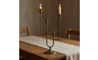 Cast Iron Candle Holder Candelabra Asymmetrical Multi-Arm Candlestick Four-Cup Iron Candlestick