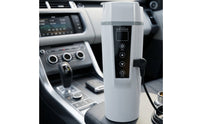 Smart Temperature Control Car Insulated Container with Digital Display Vehicle-Mounted Electric Car Cup Phthalate-Free Phthalate-Free-Safe Heated Travel Mug Stainless Steel for Drivers, Road Trippers, Commuters, Cars, Trucks