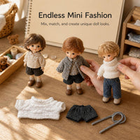 NEO Korean High School Uniform Style Outfit for 10cm Cotton Dolls