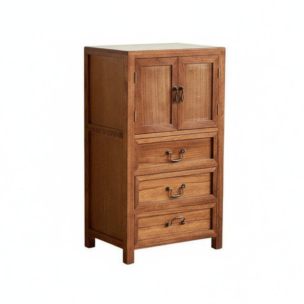 Modern Oriental Aesthetic Modular Tea Stand Multi-Functional Side Cabinet No Assembly Required Storage Furniture Sturdy Construction for Homeowners, Apartment Dwellers, Renters, Living Room, Corner Space, Bedroom, Entryway