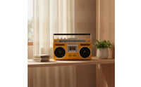 Boomboxes with USB Slot Versatile Boomboxes with Cassette Audio Logging Device Power Cassette Player for Music Lovers, Bedroom, Office