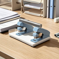 Double-Head Desktop Stapler Heavy-Duty Double-Head Desktop Stapler Low-Effort Stationery for Office Workers, Students