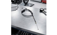 Replacement Motorcycle Cable with Return Spring Compatible Motorcycle Control Cable Flexible Threaded for Mechanics, Handlebar Repair