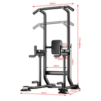 Multi-Function Training Rack Full Body Workout Double Bar Pull-up Stand
