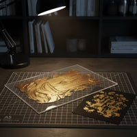 Reusable Gel Printing Plate Transparent Monoprinting Gel Plate Clear Easy to Use for Classroom