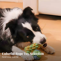 Teeth Cleaning Dog Rope Toy Long-Lasting Knotted Rope Dog Toy Chew-Resistant for Small to Large Size Category Dogs, Young Dogs, Chewing