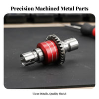 RC Car Front Rear Differential Universal Fit Front Rear Differential High Durability Steel Bevel Gear for Outdoor Bashing