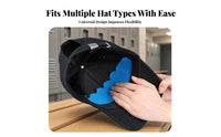 Anti-Dirt Self-Adhesive Brim Pad Curved Shape Hat Brim Pad Scalloped Edge Self Adhesive Hat Liner Textured Woven Surface