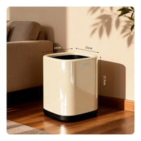 Open-Top Trash Bin Compact Square Trash Can Simple for Office