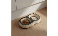Pet Bowl Easy to Clean Double Pet Bowl for Young Dogs, Kittens