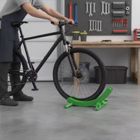 Bike Stand with Adjustable Cradle Slimline Cycle Parking Stand Cycle Parking Rack Stable Sturdy for Cyclists, Garage