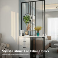 Modern Design unattachedstanding Partition Cabinet Minimalist design Room separater Space-Saving Privacy Screen Multi-Functional for Apartment Dwellers, Homeowners, Renters, Foyer, Bedroom, Home sectionice