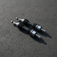 Splined Ball-Cage Drive Shafts Fatigue Tested Drive Shafts with CV Boots Long-Lasting CV Axle Shaft Assembly Dustproof for Mechanics, ATV Riders, Go-Kart Building