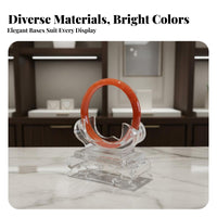 Bangle Display Stand Stable Base Acrylic Bracelet Display Stand Transparent Bangle Rack Elegant & Modern Look for Photographers