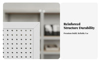 Wall Mounted Organizer Board Space Saving Wall Mount Pegboard Panel Versatile Perforated Display Panel for Crafters, Kitchen, Retail Store, Office