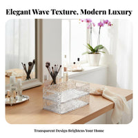 Transparent Makeup container Clear Design Cosmetic container accessible-topuncovereduncoveredtop reachibilityibility for Bedroom
