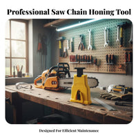 Saw Chain Honing Tool Easy to Use Saw Chain Sharpening Jig Portable Saw Chain Honing Tool for Woodworkers, Landscapers, Workshop, Job Site