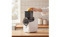 Stainless Steel Electric Vegetable Cutter Detachable Electric Vegetable Slicing Tool Countertop Shredder Removable for Meal Prep